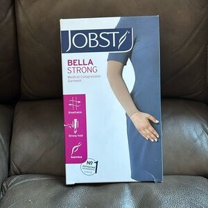 JOBST BELLA STRONG arm sleeve 15-20 mmHg size 3 long BLACK. NEW IN BOX